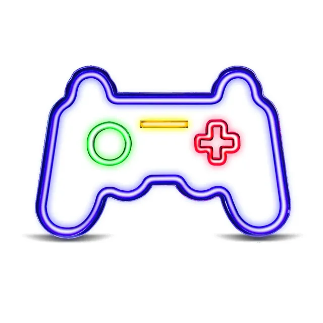 SBS Ready To Play LED Neonschild Joystick USB 40cm