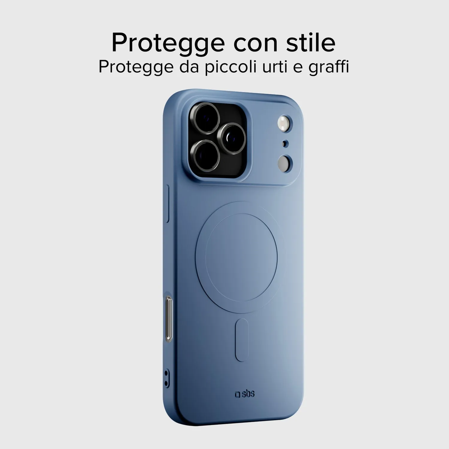 SBS Instinct Mag Hülle iPhone 17 Pro Max Blau TPU