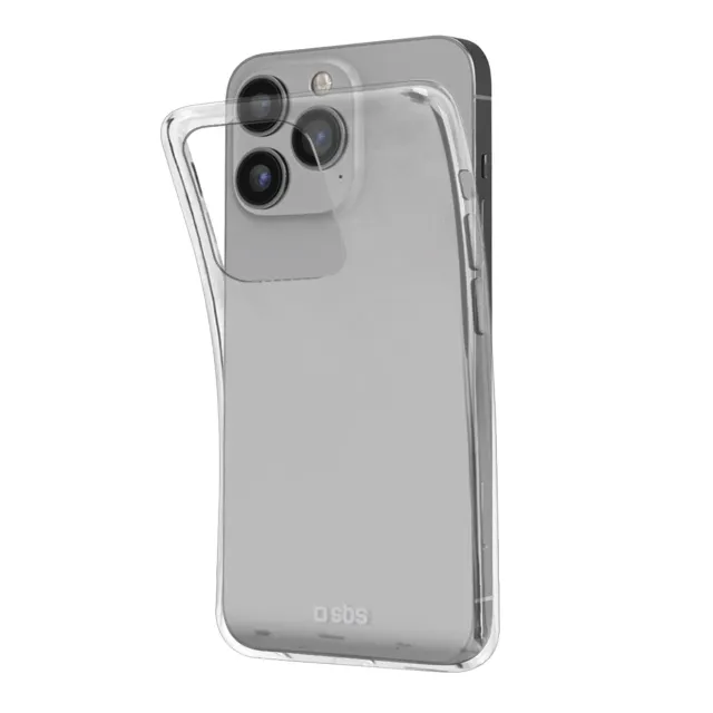 SBS Skinny iPhone 14 Pro Hülle transparent flexibel