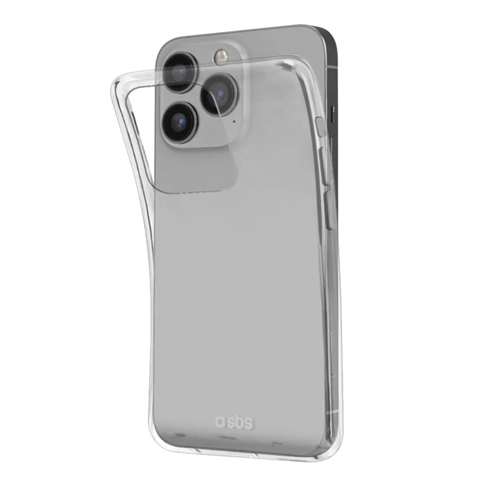 SBS Skinny iPhone 14 Pro Hülle transparent flexibel