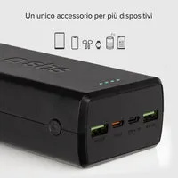 SBS Powerbank 30000mAh 20W USB-C USB-A Schwarz