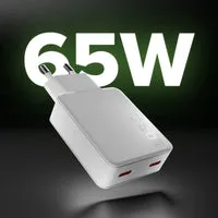 SBS 65W GaN Slim USB-C Wandladegerät 2-Port PD