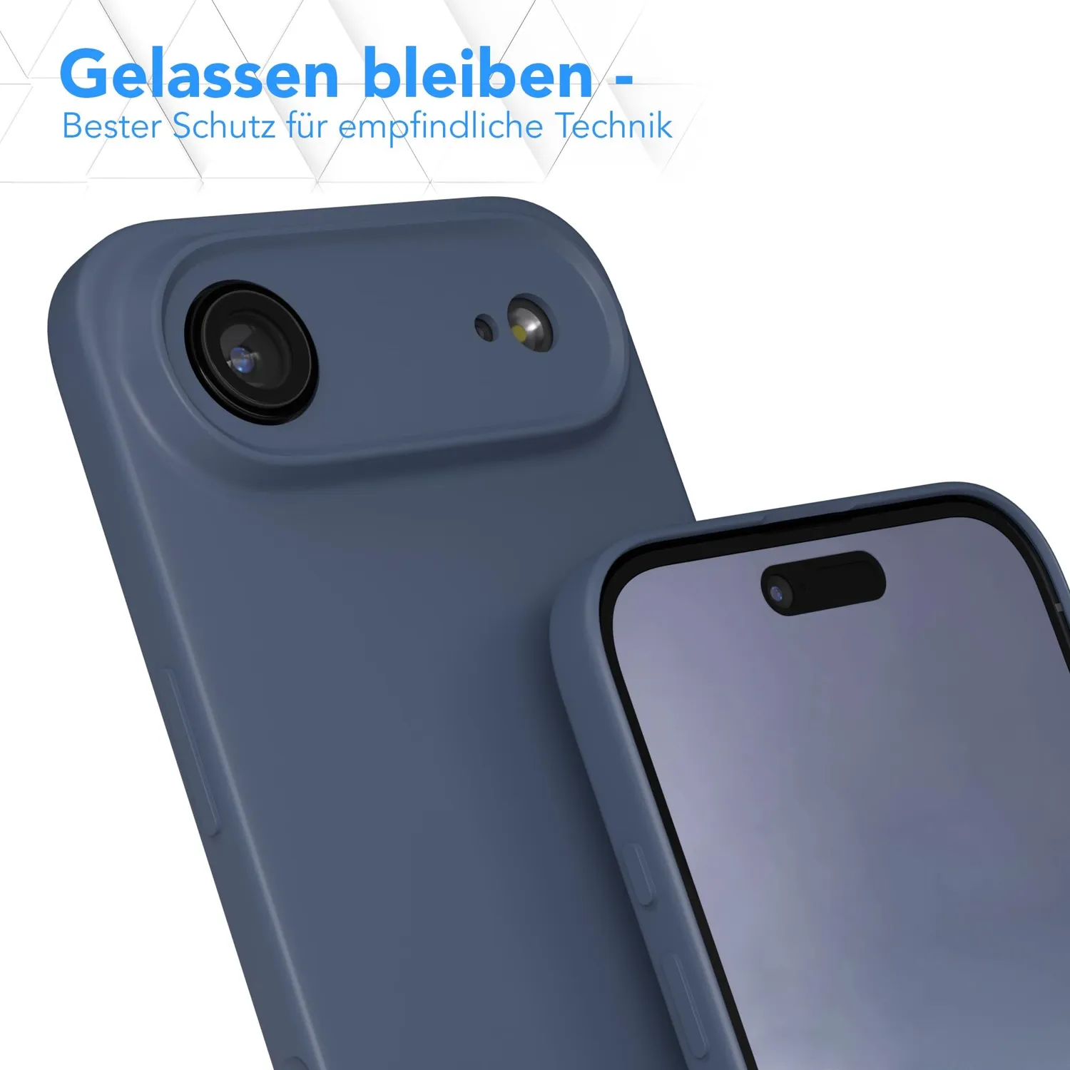 EAZY CASE iPhone Air Silikonhülle Petrol Matt Dünn