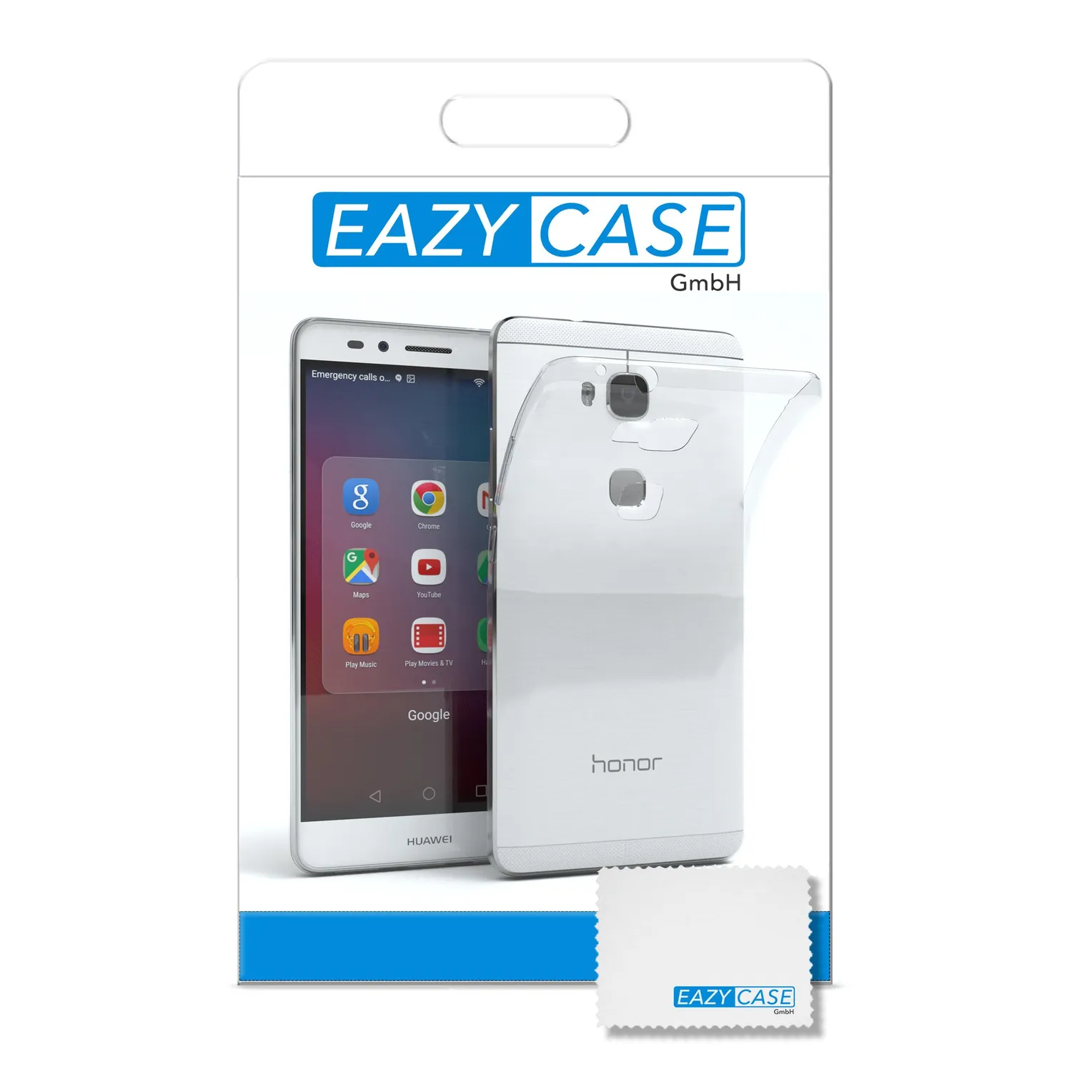 EAZY CASE Huawei GR5 Silikonhülle Transparent 0,8mm dünn