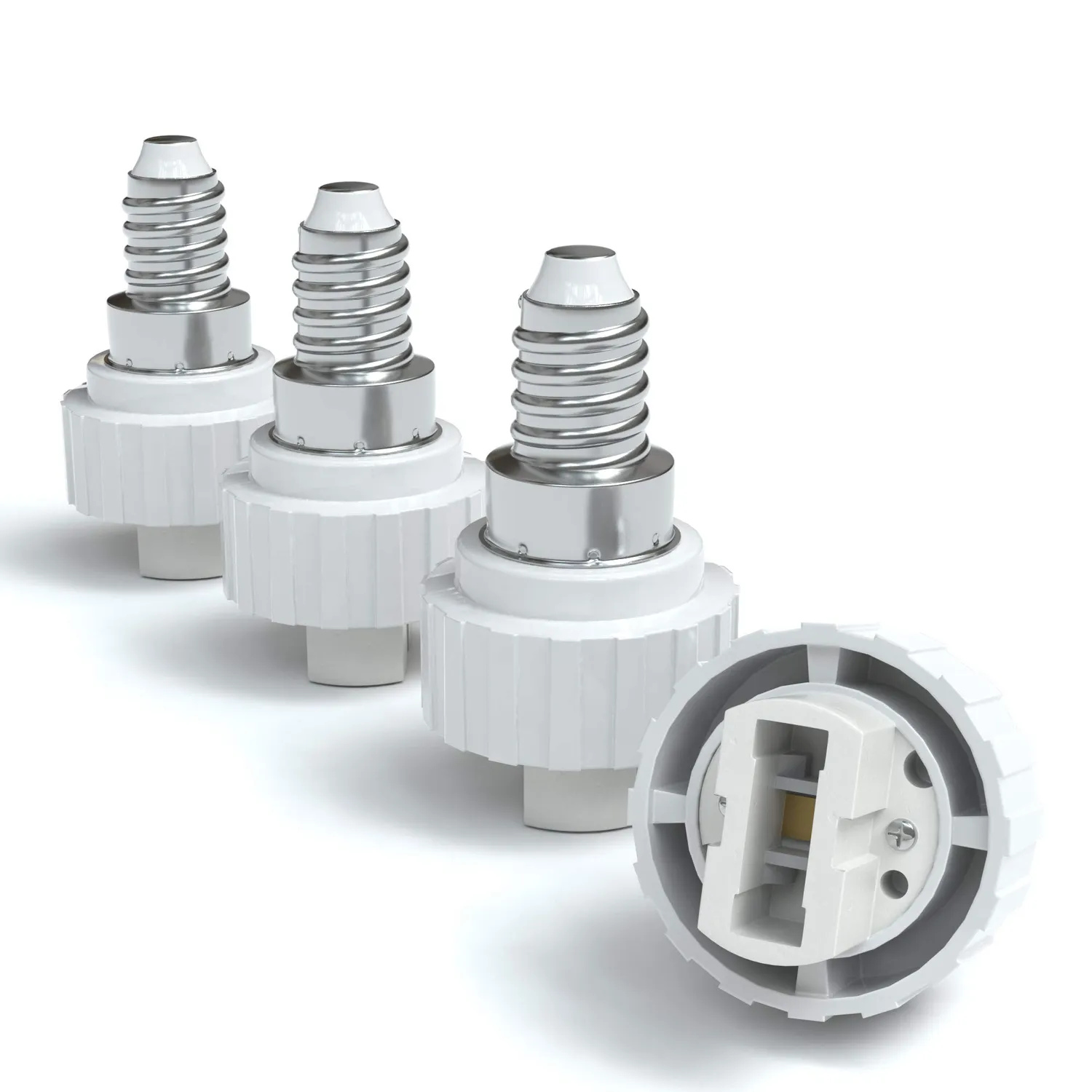EAZY CASE E14 auf G9 Lampensockel-Adapter Weiß 12er Pack