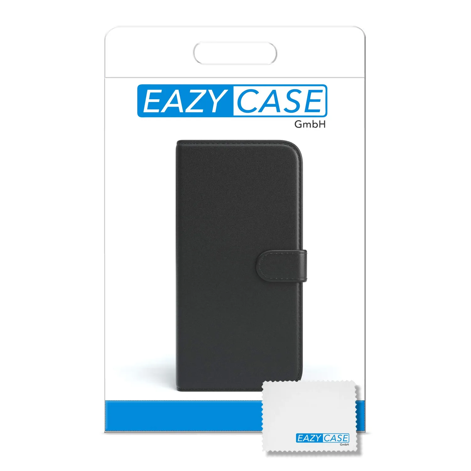EAZY CASE Galaxy A20e Klapphülle Schwarz mit Kartenfach