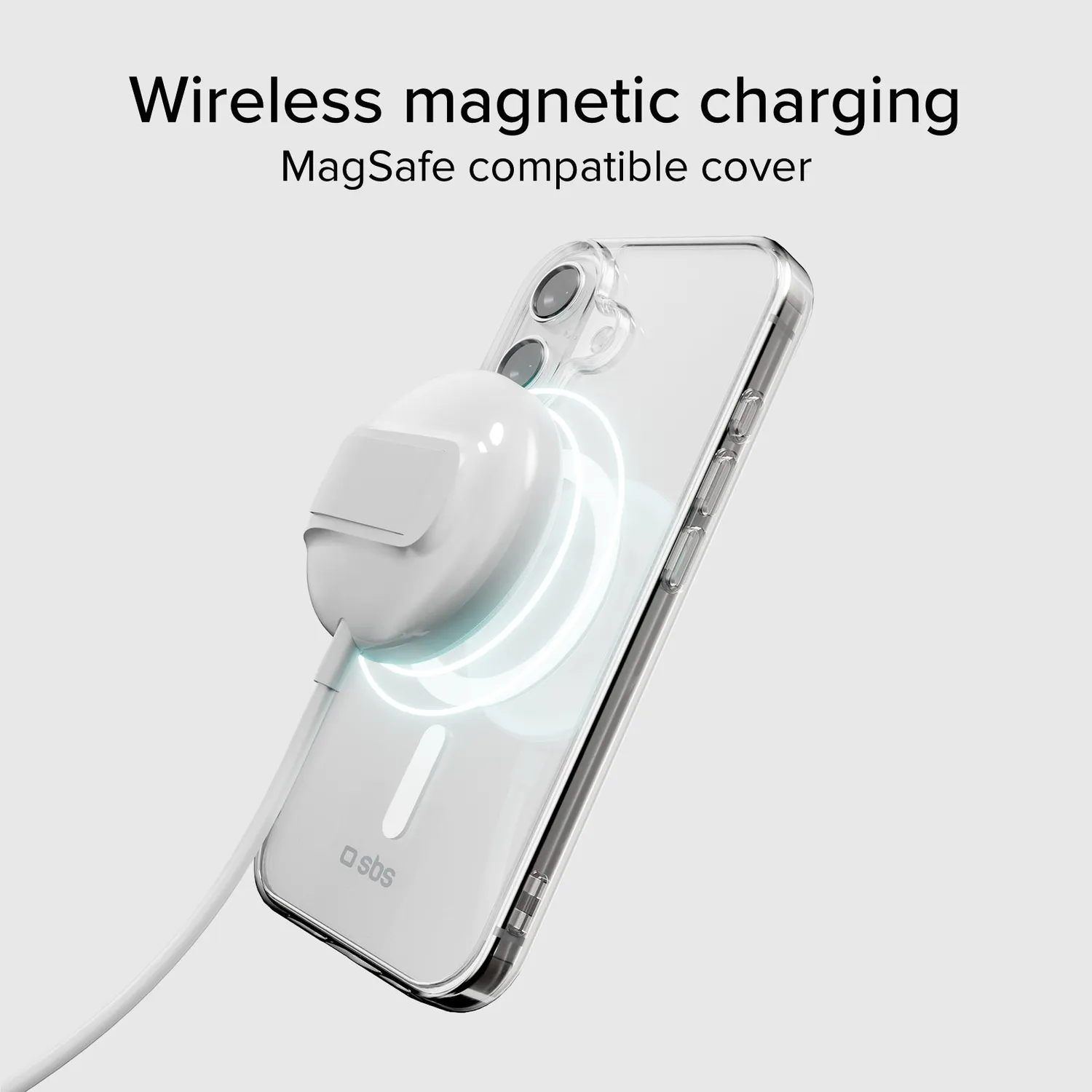 SBS iPhone 17 Handyhülle transparent MagSafe Hardcover