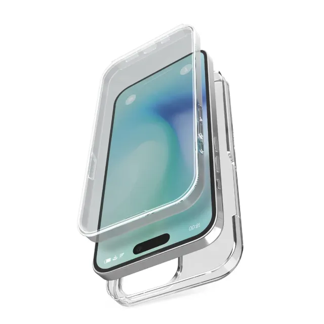 SBS Extreme Full Body 360° iPhone 16 Pro Hülle transparent