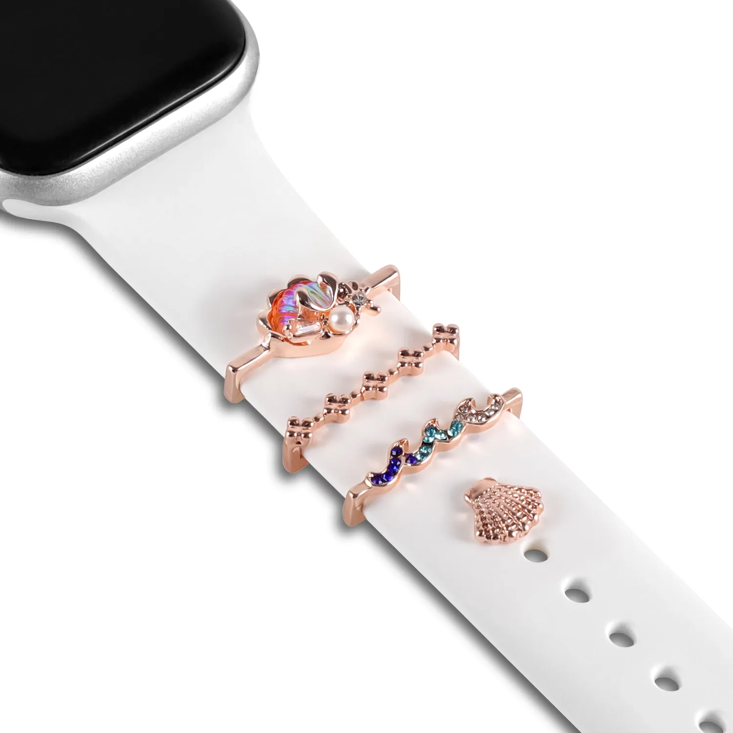 arktisband Romantic Shell Apple Watch Charms Edelstahl