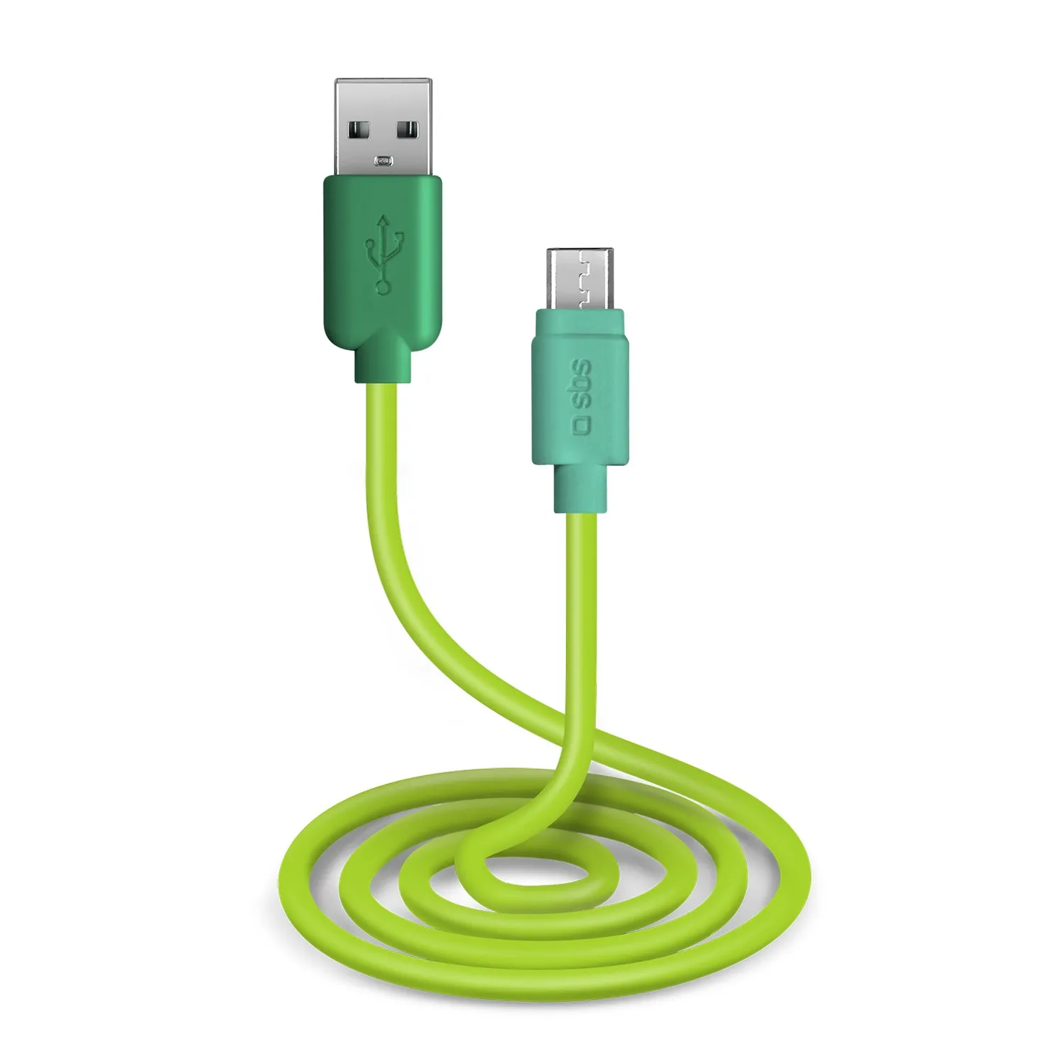 SBS Pop USB-Kabel Micro-USB 1 m Blau Datenkabel