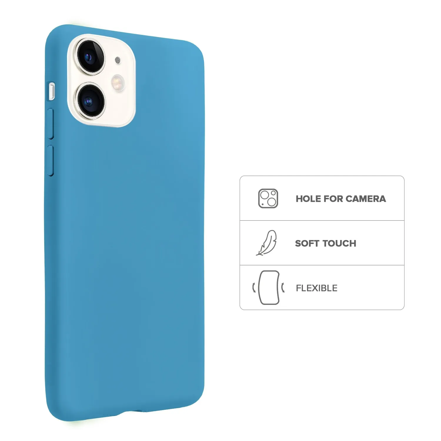 SBS Rainbow Apple iPhone 12 Mini Hülle bunt dünn