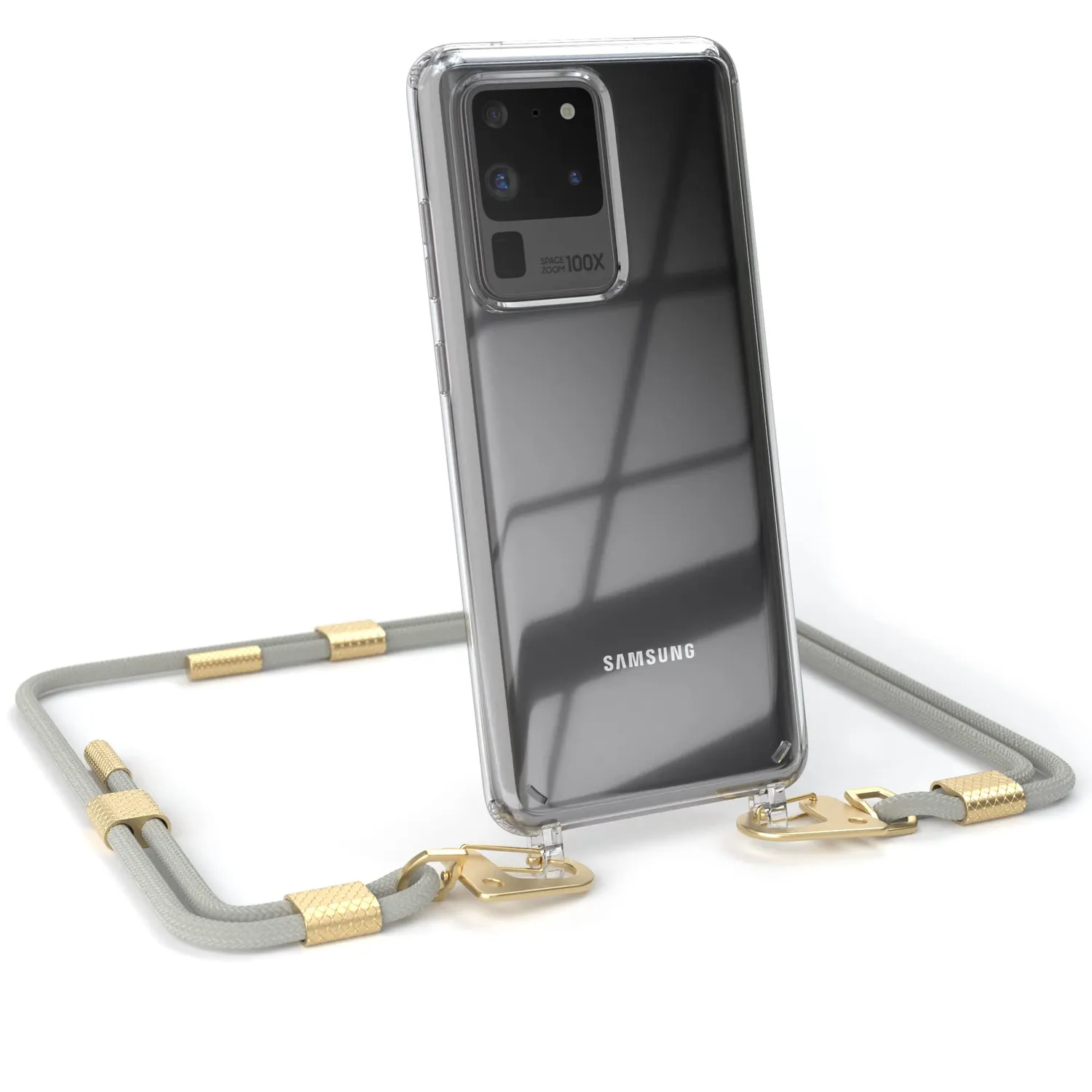 EAZY CASE Galaxy S20 Ultra Handykette Beere Gold stoßfest