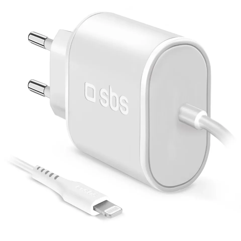 SBS 5W Wandladegerät mit Lightning-Kabel für iPhone