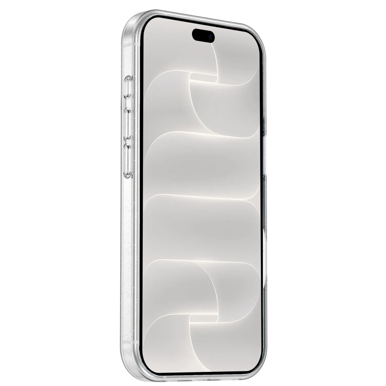 arktis Glitter iPhone 18 Pro Case transparent Glitzer