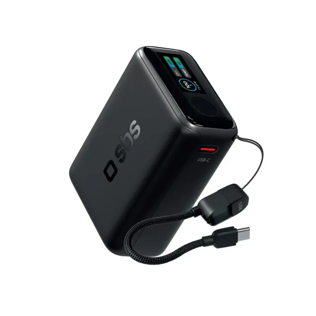 SBS Powerbank 10000mAh 40W PD 3.2 mit Display