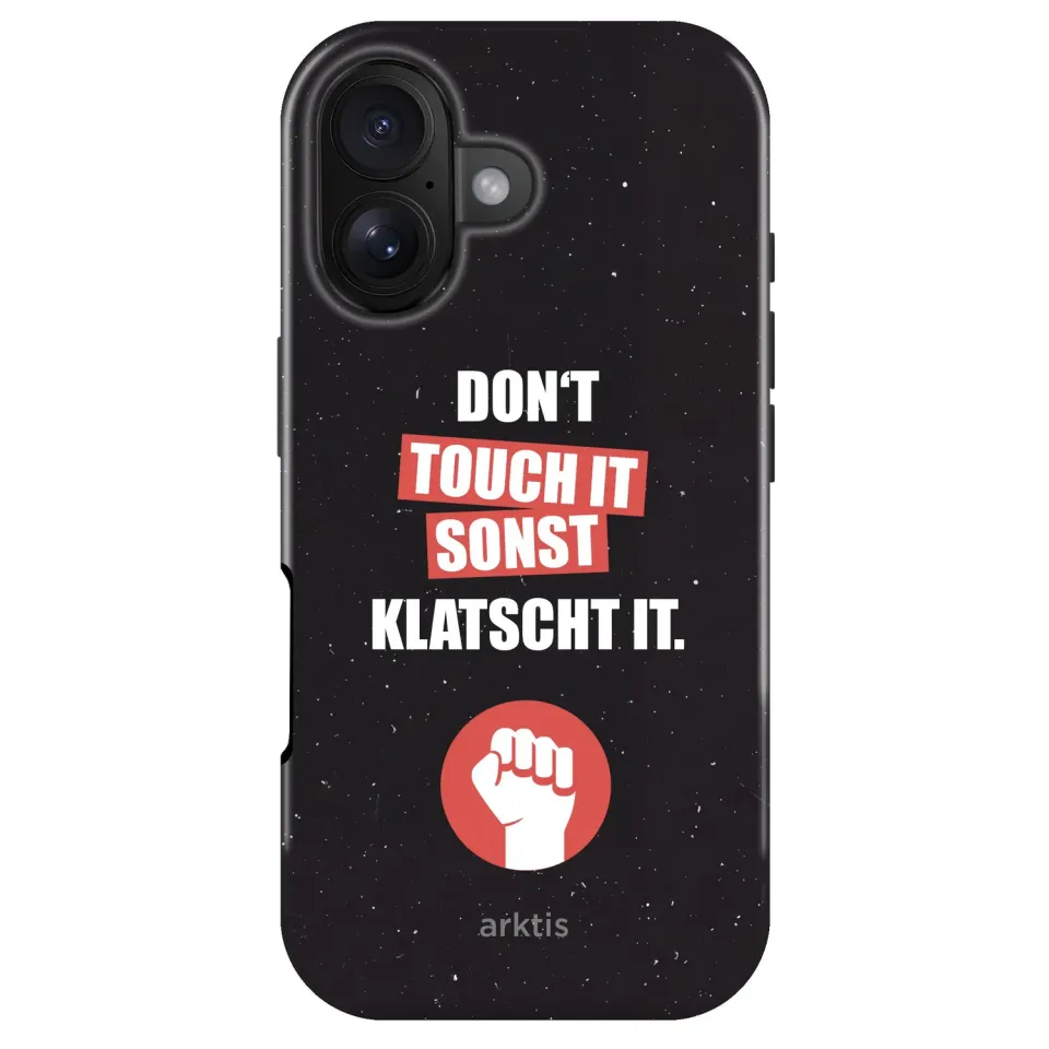 arktis Don't touch iPhone 16 Hülle mit MagSafe