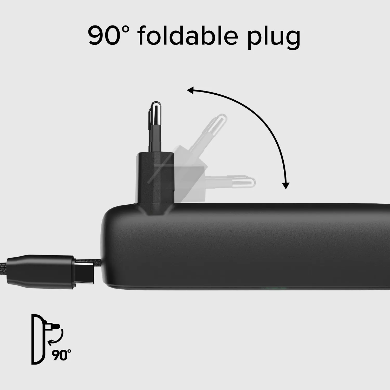 SBS Hybrid 5000mAh PD 20W Powerbank mit Stecker