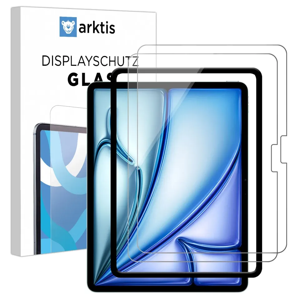 arktis iPad Air 11" Glas 2024-2026 2er Set
