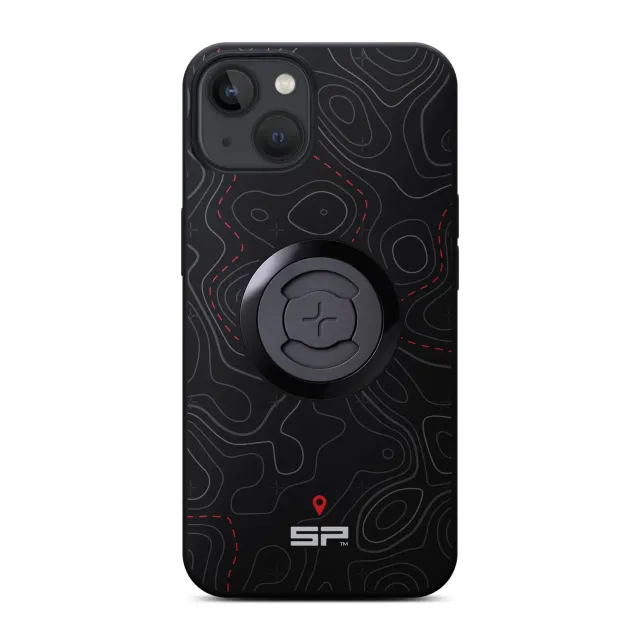 SP Connect Edition Phone Case Topo Lines Handyhülle Rot