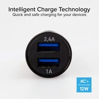 SBS Auto-Ladegerät 2x USB 2,4A Kfz-Lader