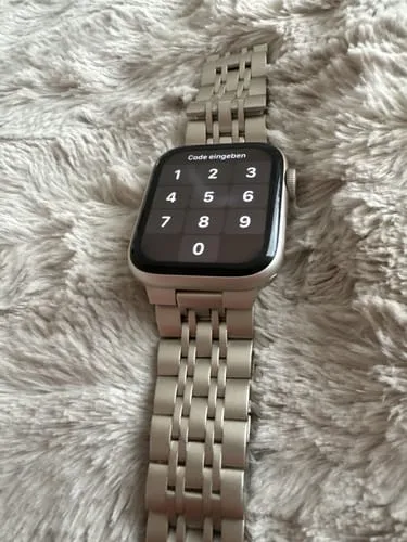 arktis Classic Gliederarmband Apple Watch 44mm Silber Edelstahl