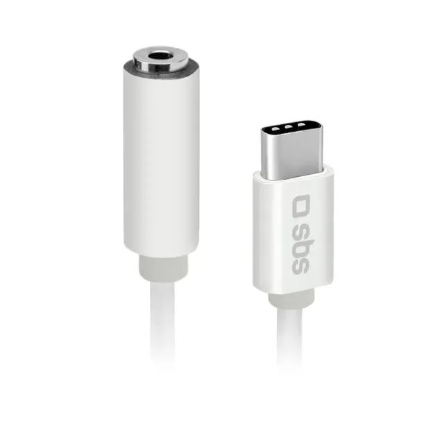 SBS USB-C auf Klinke Adapter 3,5mm 9cm schwarz