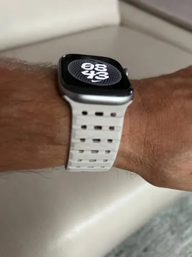 arktisband Nova Apple Watch Armband Silikon schwarz 44mm