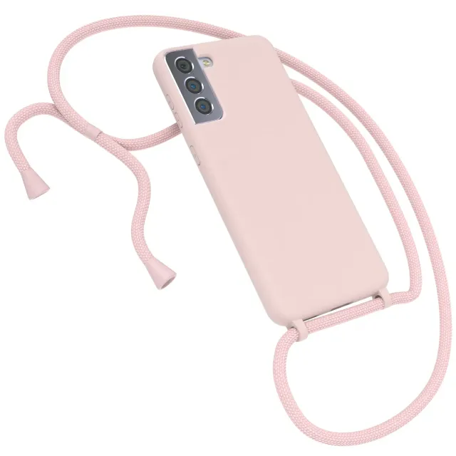 EAZY CASE Silikon Handykette Galaxy S21 Plus 5G Alt Rosa