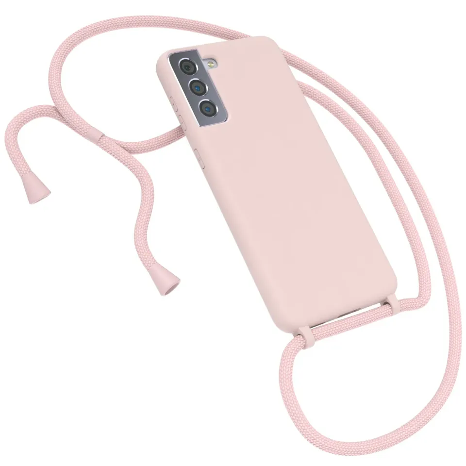 EAZY CASE Silikon Handykette Galaxy S21 Plus 5G Alt Rosa