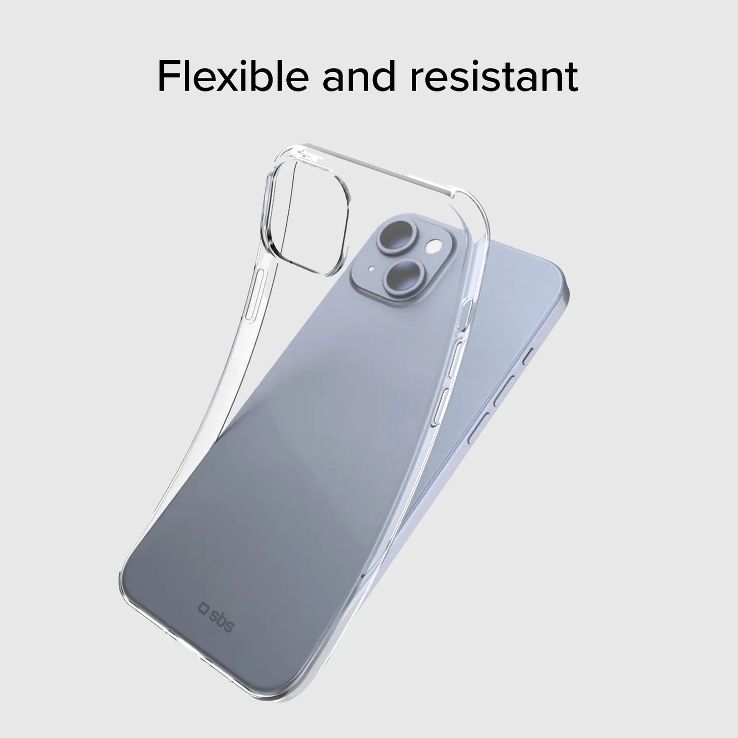 SBS iPhone 15 Plus/14 Plus Hülle transparent Skinny dünn