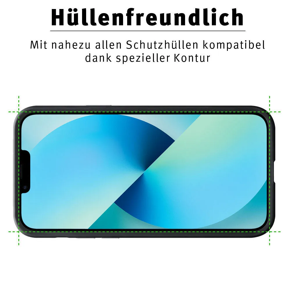 arktis Full Cover iPhone 13 Panzerglas 3er Set 9H