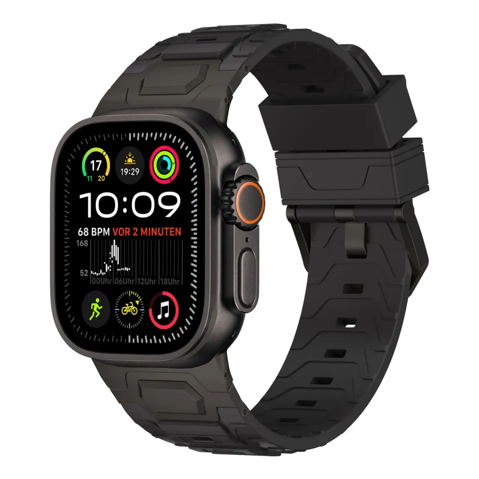 arktisband Orbiter Apple Watch Ultra Armband Schwarz Titan