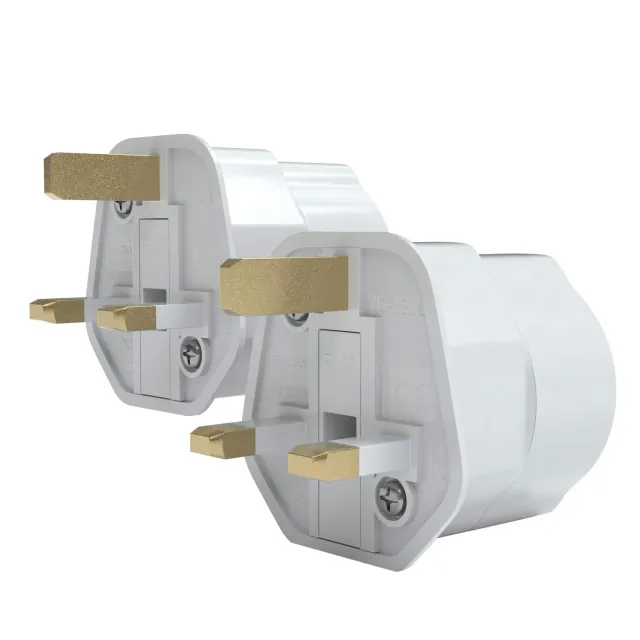 EAZY CASE UK Reiseadapter 2er Set weiß für England
