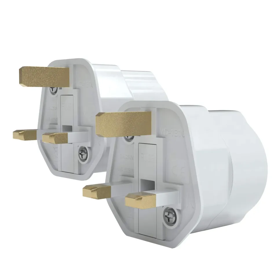 EAZY CASE UK Reiseadapter 2er Set weiß für England