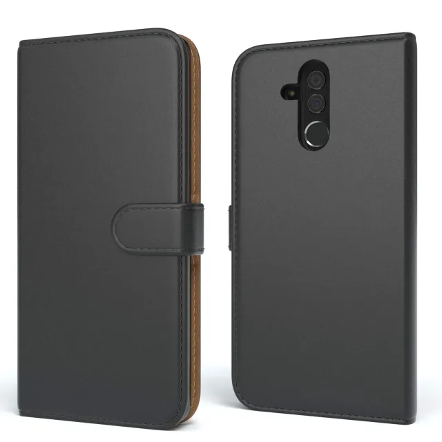 EAZY CASE Mate 20 Lite Book Handyhülle Schwarz Klapp