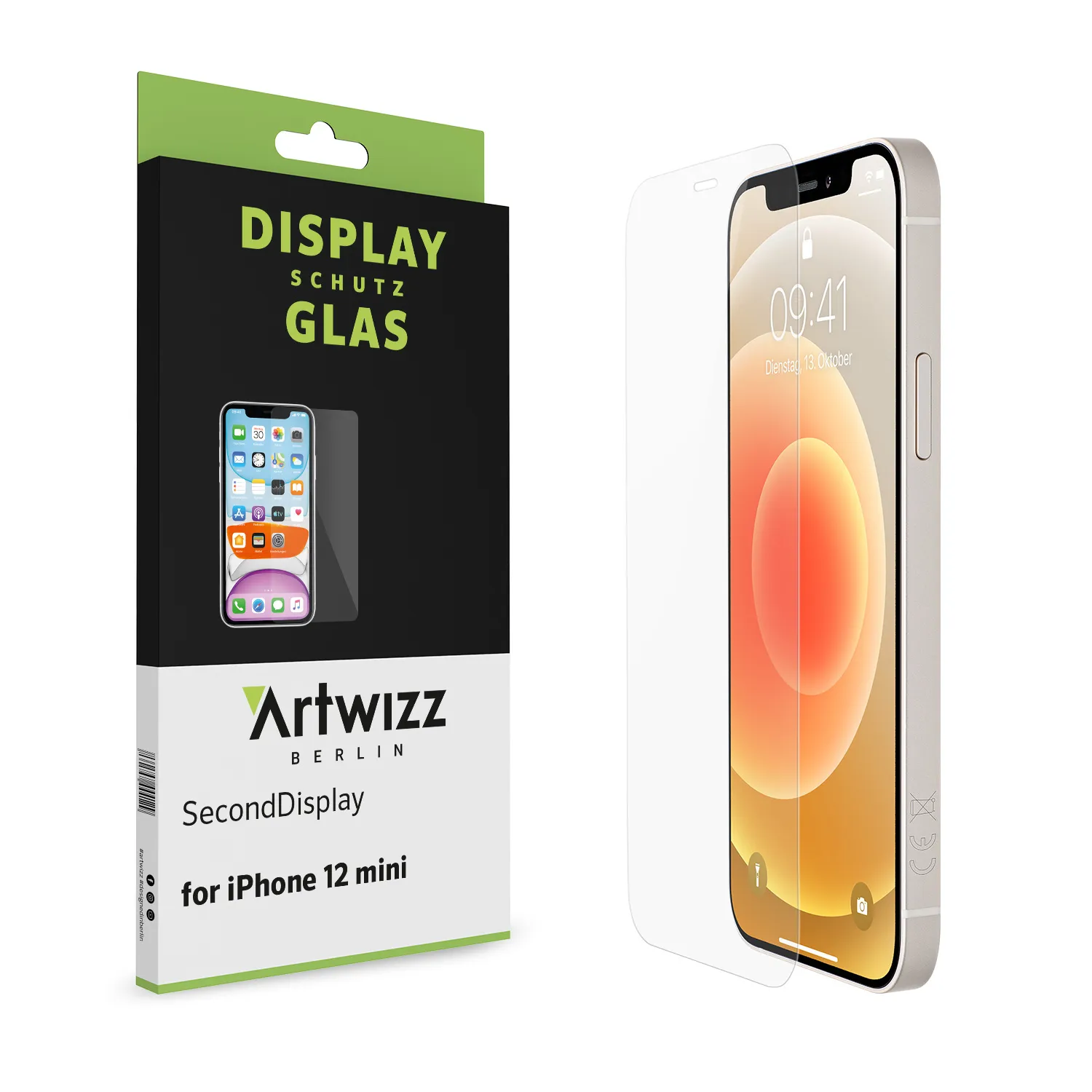 Artwizz SecondDisplay iPhone 12 mini Panzerglas 2er Pack
