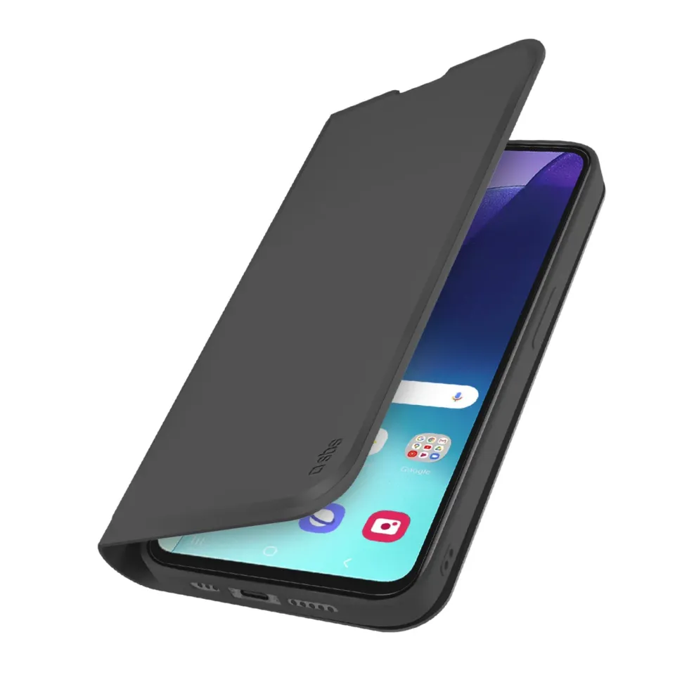 SBS Wallet Smooth Xiaomi Redmi 14C Hülle Schwarz Stand