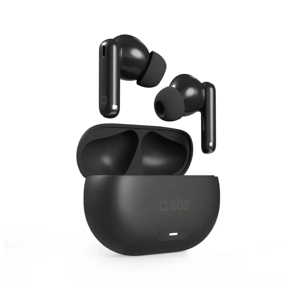 SBS Nova Beat Kopfhörer ANC Bluetooth 16h Multipoint schwarz