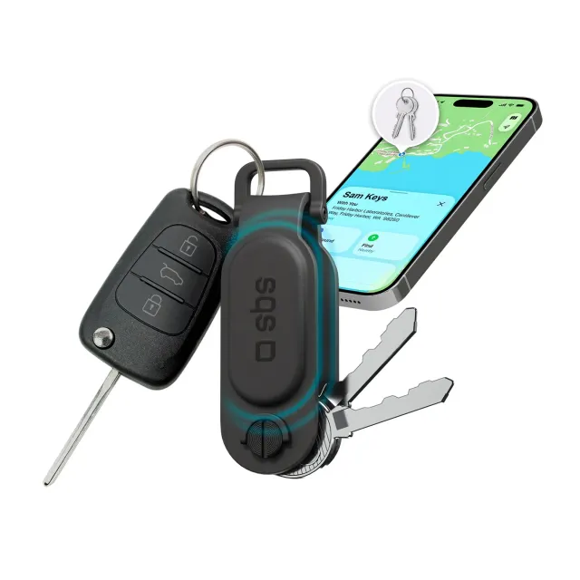 SBS Track My Key Schlüsselfinder Apple Find My schwarz
