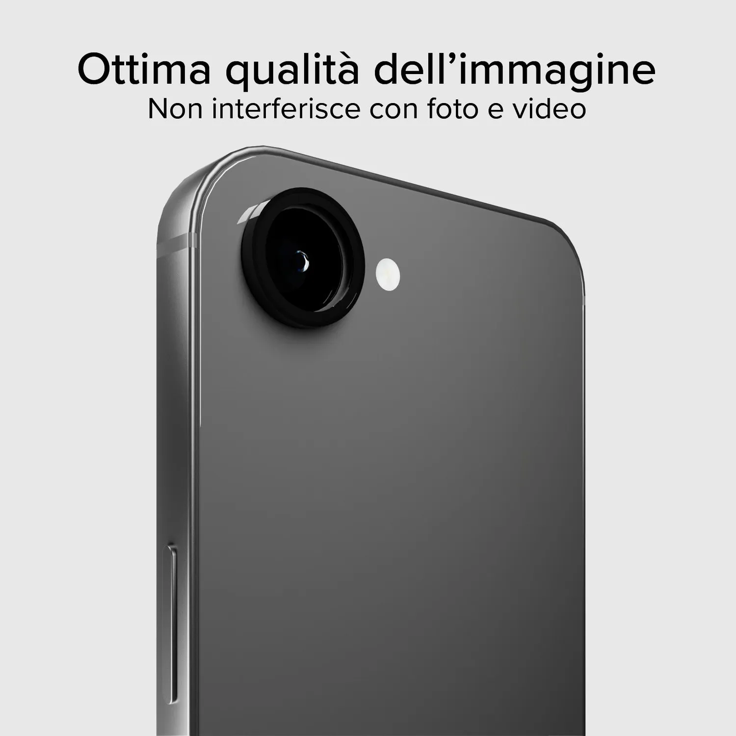 SBS Kameraschutz iPhone 16e/17e Schutzglas schwarz 9H