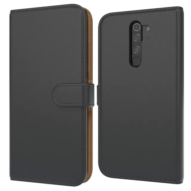 EAZY CASE Redmi Note 8 Pro Klapphülle Schwarz mit Kartenfach