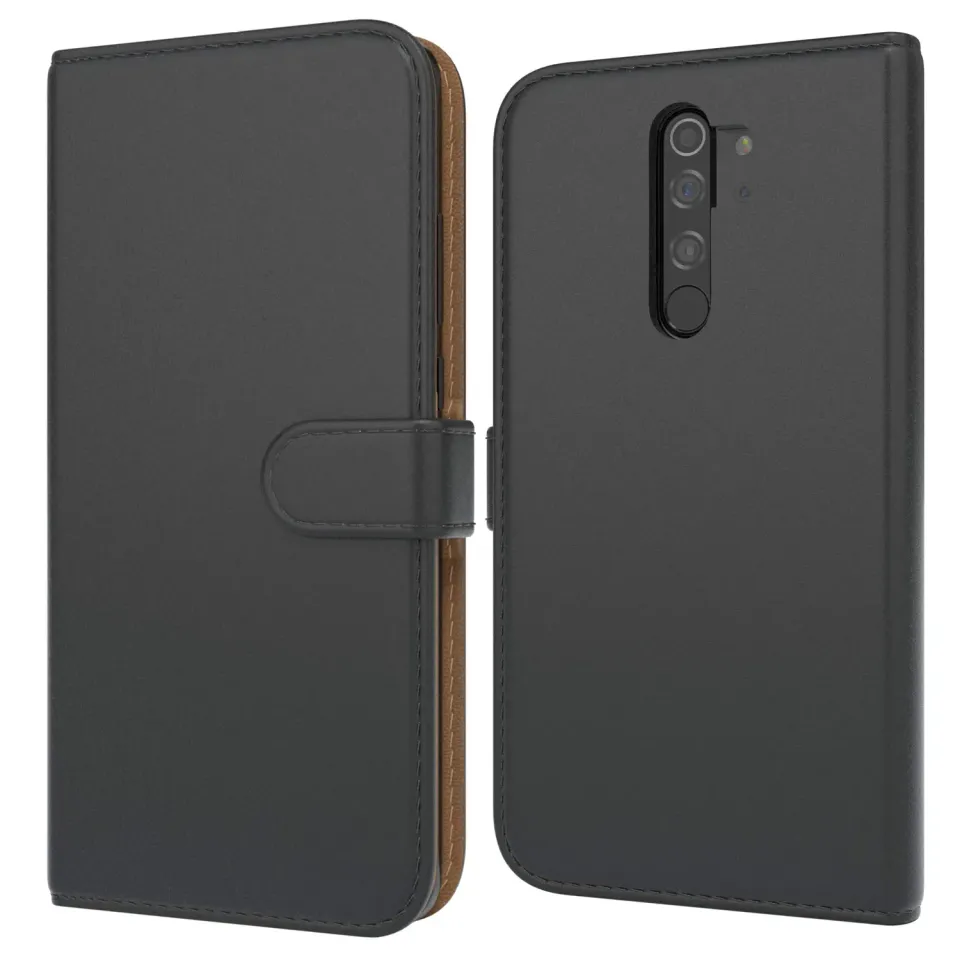 EAZY CASE Redmi Note 8 Pro Klapphülle Schwarz mit Kartenfach
