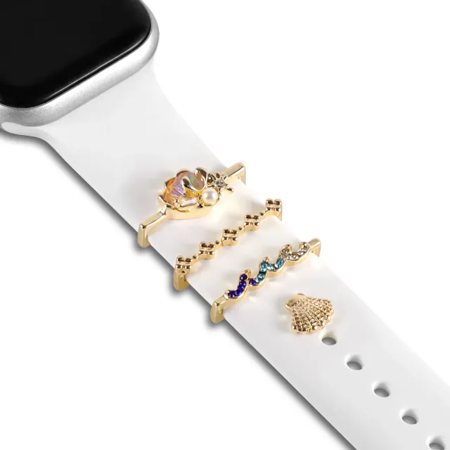 arktisband Romantic Shell Apple Watch Charms Edelstahl