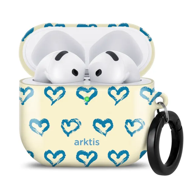 arktis AirPods 4 Hülle Blue Hearts Case Schutzhülle