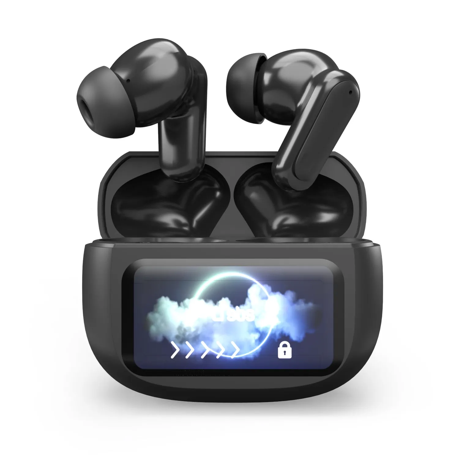 SBS Wireless ANC Earbuds Kopfhörer mit Display