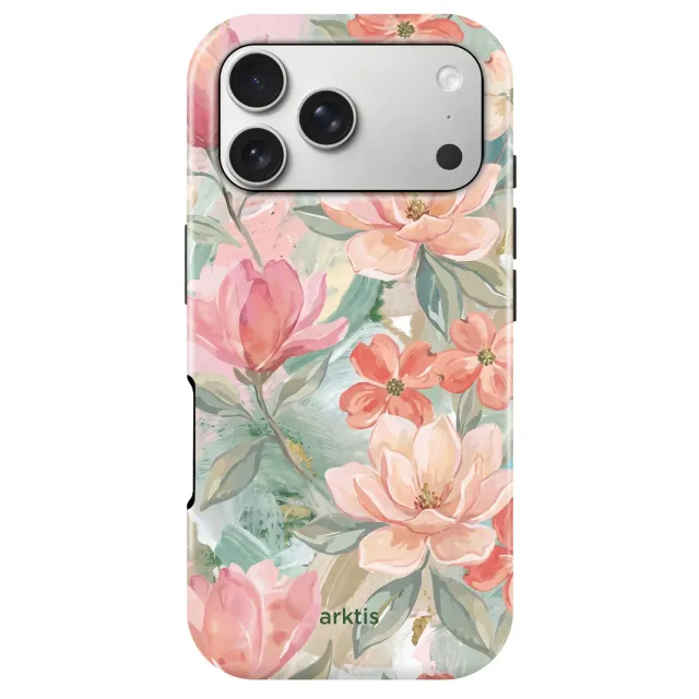 arktis iPhone 17 Pro Hülle Pastel Flowers MagSafe