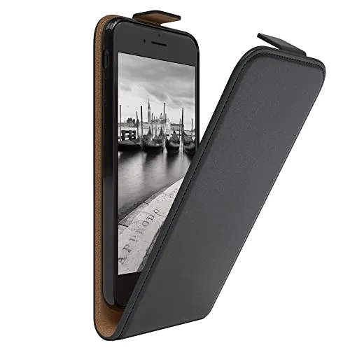 EAZY CASE Klapphülle für iPhone SE / 8 / 7 Schwarz