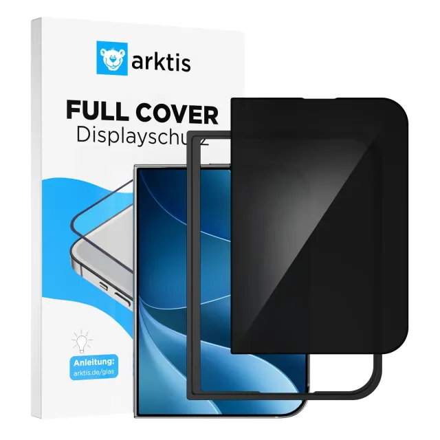 arktis Duo PRIVACY Panzerglas 2 Stück Blickschutz
