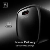 SBS 30W USB-C Wandladegerät UK-Stecker PD Reise