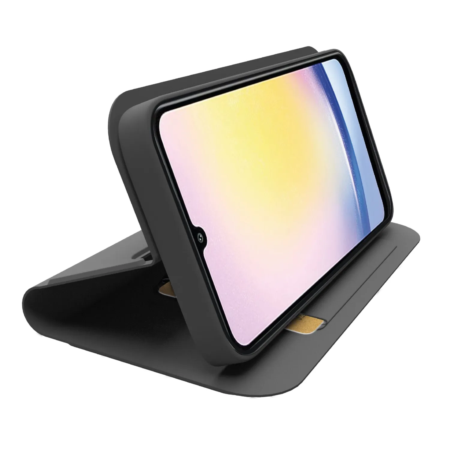 SBS Wallet Smooth Klapphülle Samsung A26 Schwarz Stand
